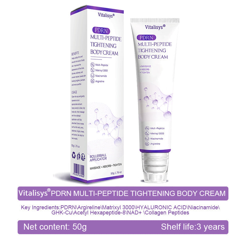 Enjoy an exclusive 30% discount:Vitalisys® 🍈PDRN Multi-Peptide Massaging Body Roller Cream- Anti-aging, Hydrating, Skin Firming & Lifting, Skin Repair, Even Tone, Acne and Dark Spot Treatment, Wart and Mole Removal, and Psoriasis Relief.