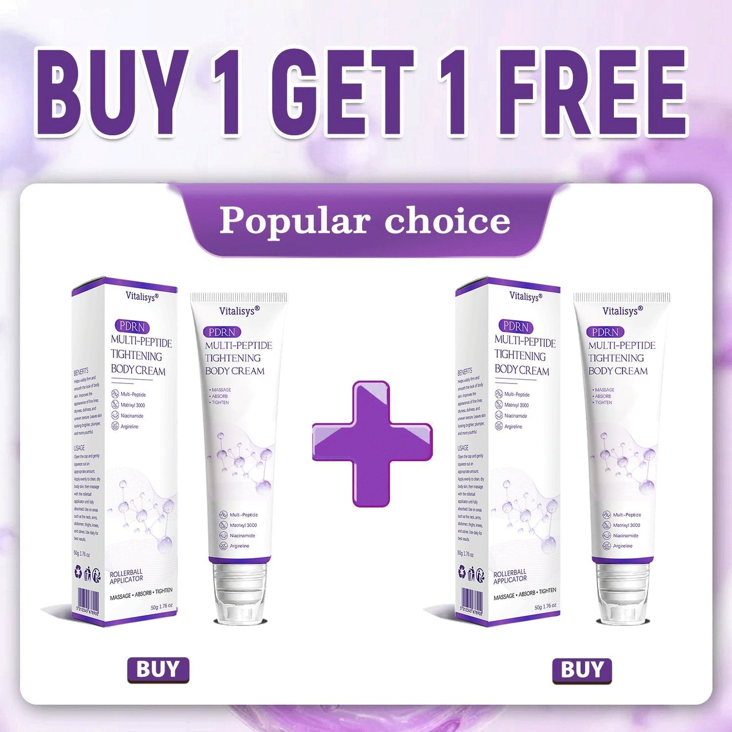 Enjoy an exclusive 30% discount:Vitalisys® 🍈PDRN Multi-Peptide Massaging Body Roller Cream- Anti-aging, Hydrating, Skin Firming & Lifting, Skin Repair, Even Tone, Acne and Dark Spot Treatment, Wart and Mole Removal, and Psoriasis Relief.